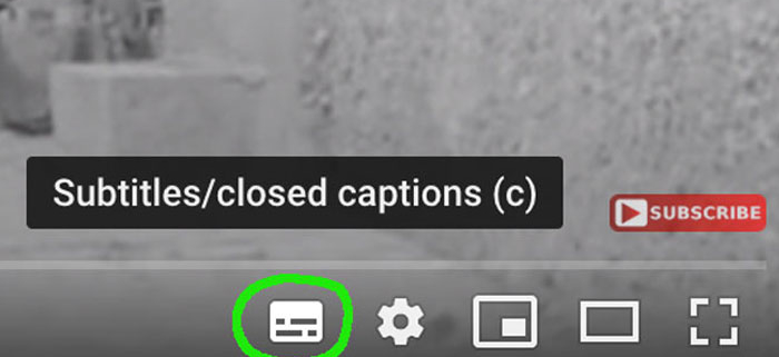 closed captions