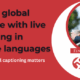 live captioning in multiple languages