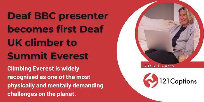 See Hear presenter Michael Woods made the ascent across eight weeks without a British Sign Language (BSL) interpreter, communicating visually and writing with his expedition team.