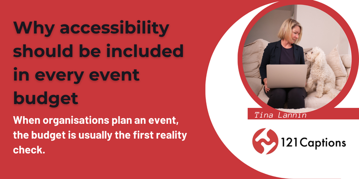 Why accessibility should be included in every event budget